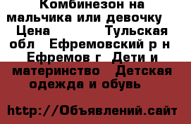 Комбинезон на мальчика или девочку  › Цена ­ 4 000 - Тульская обл., Ефремовский р-н, Ефремов г. Дети и материнство » Детская одежда и обувь   